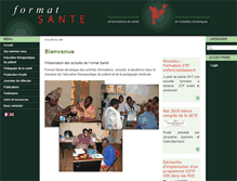 Tablet Screenshot of formatsante.org